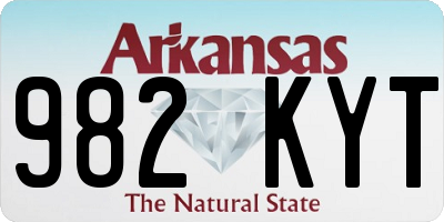 AR license plate 982KYT