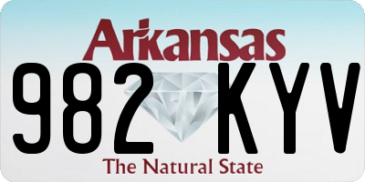 AR license plate 982KYV