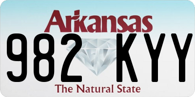 AR license plate 982KYY
