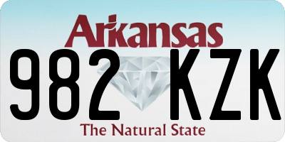 AR license plate 982KZK
