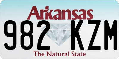 AR license plate 982KZM