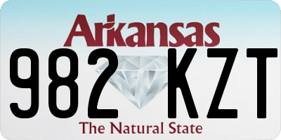 AR license plate 982KZT