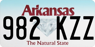 AR license plate 982KZZ