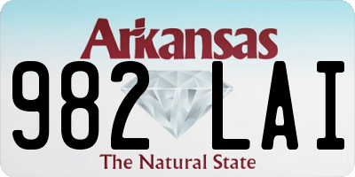 AR license plate 982LAI