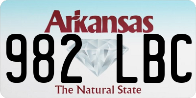 AR license plate 982LBC