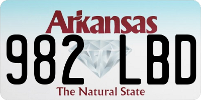 AR license plate 982LBD
