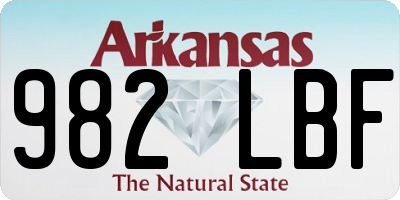 AR license plate 982LBF