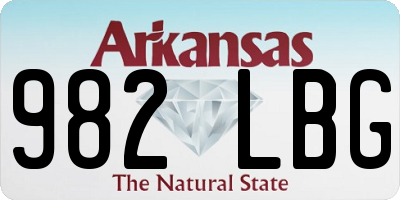 AR license plate 982LBG