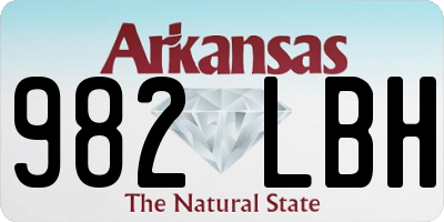 AR license plate 982LBH
