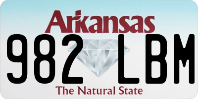 AR license plate 982LBM