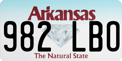 AR license plate 982LBO