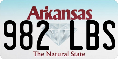 AR license plate 982LBS