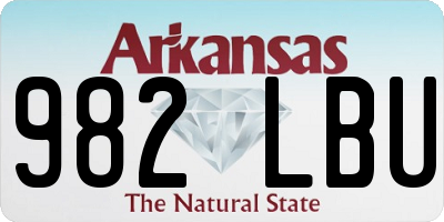 AR license plate 982LBU
