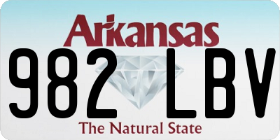 AR license plate 982LBV