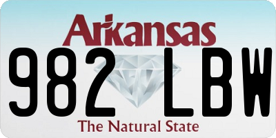 AR license plate 982LBW