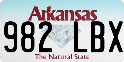 AR license plate 982LBX