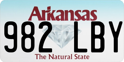 AR license plate 982LBY
