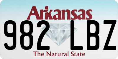 AR license plate 982LBZ