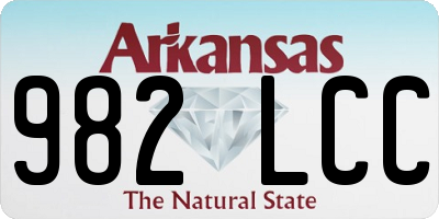 AR license plate 982LCC