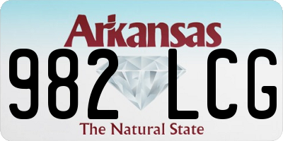 AR license plate 982LCG