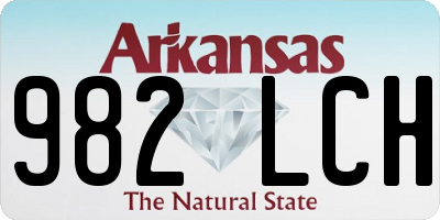 AR license plate 982LCH