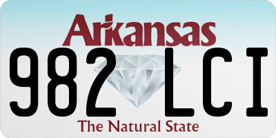 AR license plate 982LCI