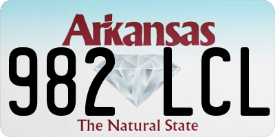 AR license plate 982LCL