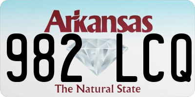 AR license plate 982LCQ