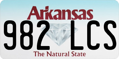 AR license plate 982LCS