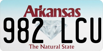 AR license plate 982LCU