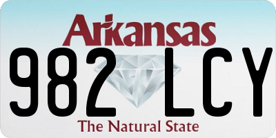 AR license plate 982LCY