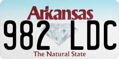 AR license plate 982LDC