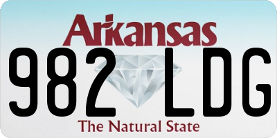 AR license plate 982LDG