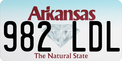 AR license plate 982LDL