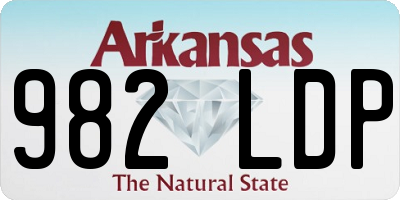AR license plate 982LDP