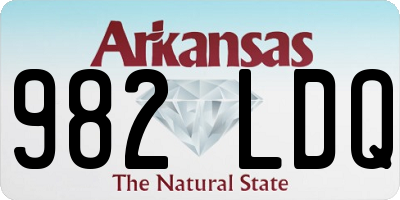 AR license plate 982LDQ