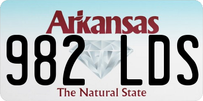 AR license plate 982LDS