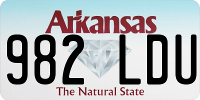 AR license plate 982LDU