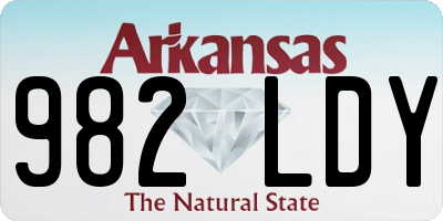 AR license plate 982LDY