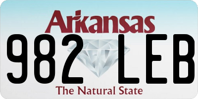 AR license plate 982LEB