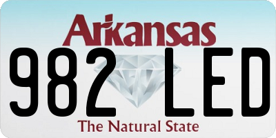AR license plate 982LED