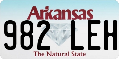 AR license plate 982LEH