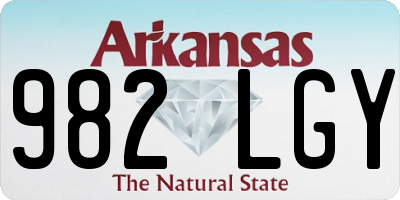 AR license plate 982LGY