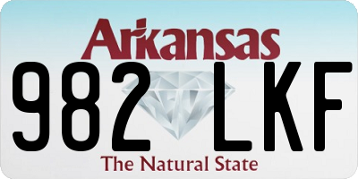 AR license plate 982LKF