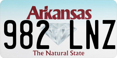 AR license plate 982LNZ