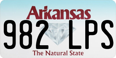 AR license plate 982LPS