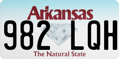 AR license plate 982LQH