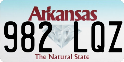 AR license plate 982LQZ