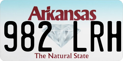 AR license plate 982LRH