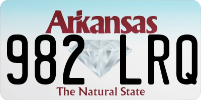 AR license plate 982LRQ